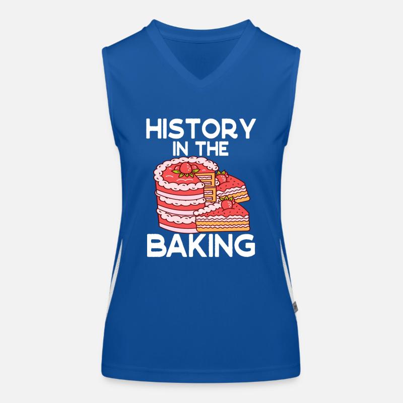 Geschichte Im Backen Patissier Backen Funktionelles Kontrast-Tank Top für Frauen