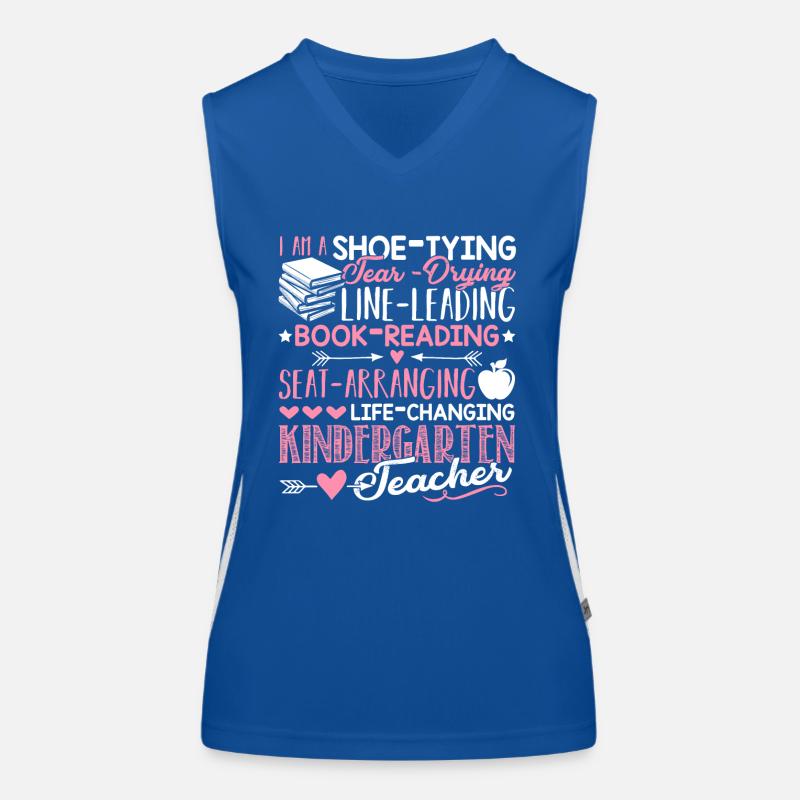 I Am A Kindergarten Teacher Women's Functional Contrast Tank Top