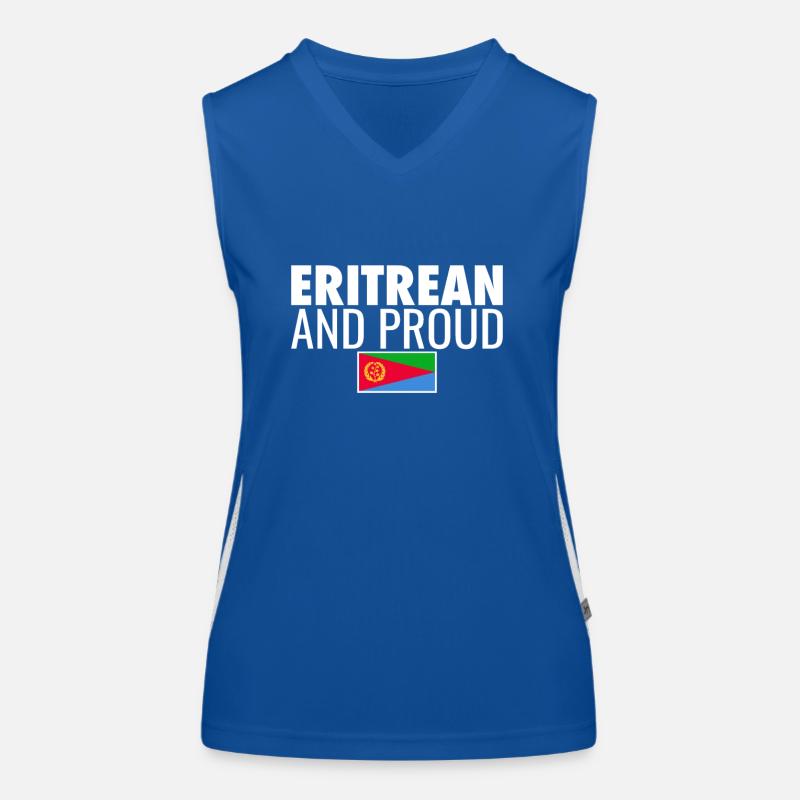 Érythréen et fier Érythrée Drapeau érythréen Débardeur respirant contrasté Femme