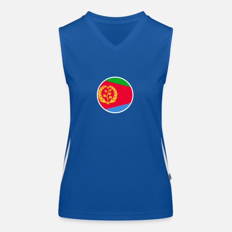 Érythrée Drapeau érythréen Érythréen Débardeur respirant contrasté Femme