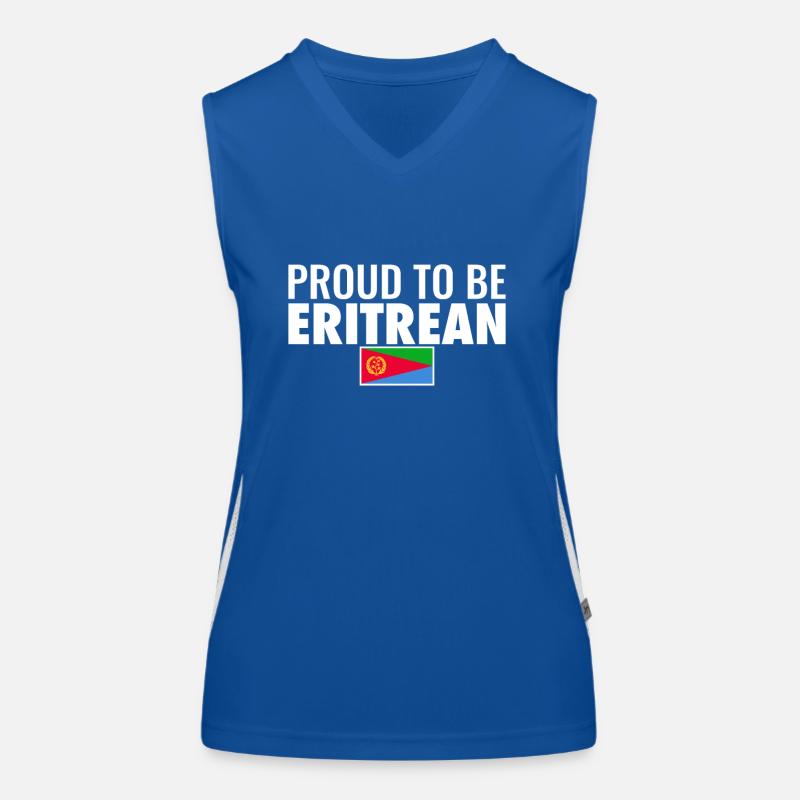 Fier d’être érythréen Érythrée Drapeau érythréen Débardeur respirant contrasté Femme