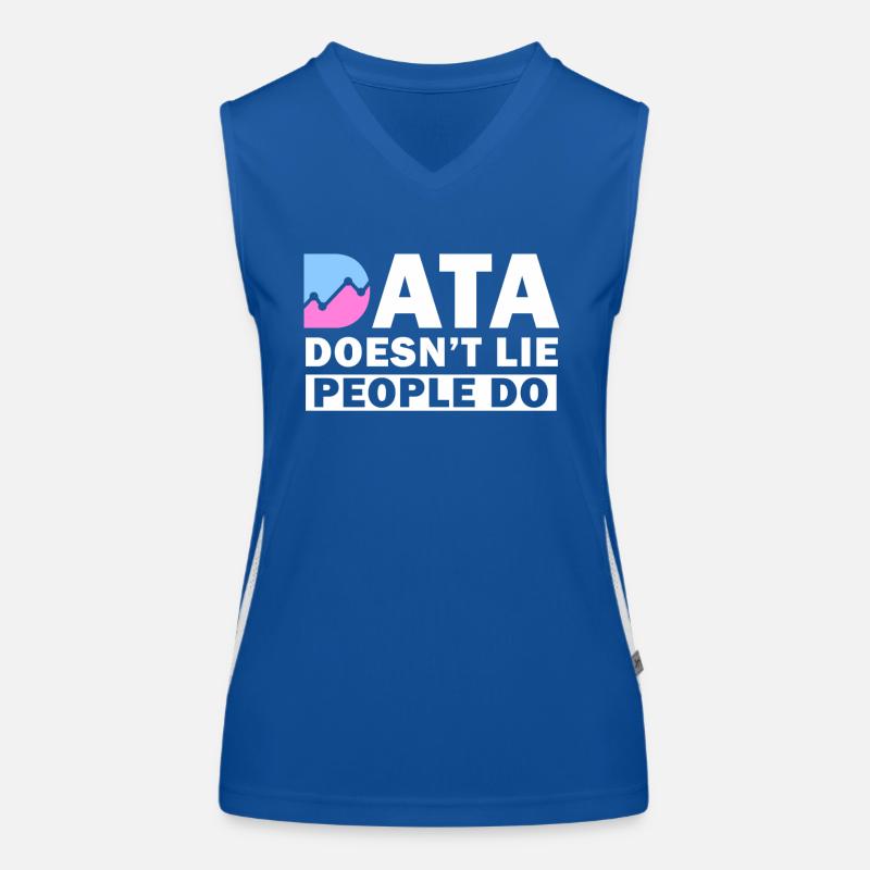 Daten lügen nicht, Menschen machen Datenanalysten Funktionelles Kontrast-Tank Top für Frauen