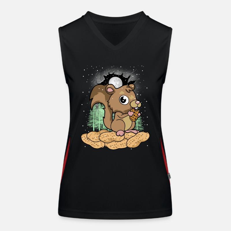 Forest Dwellers Nuts Eichhorn Xmas Christmas Women's Functional Contrast Tank Top
