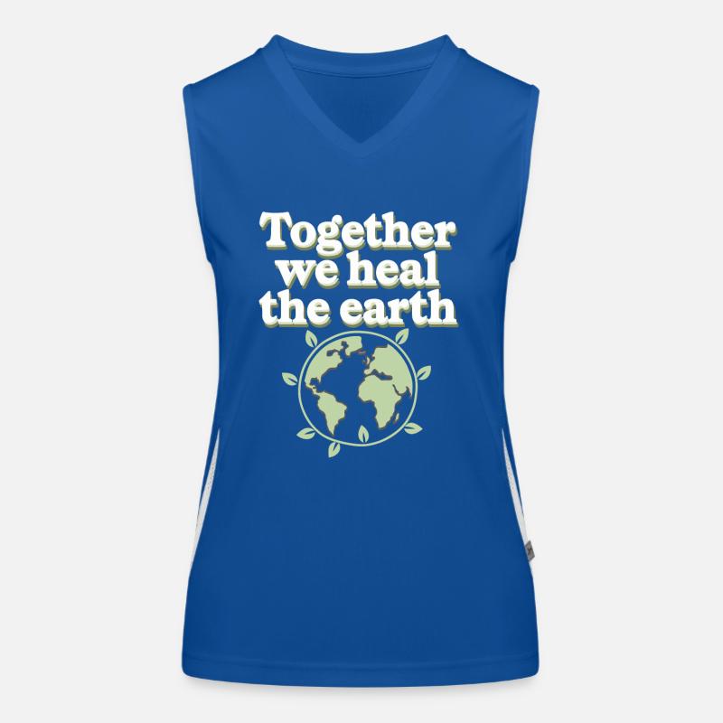 Klimaoptimismus, Tag Der Erde, Nachhaltigkeit Funktionelles Kontrast-Tank Top für Frauen