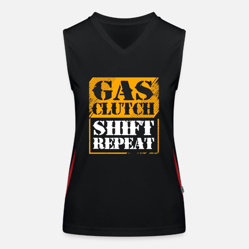 Autofahrer Funktionelles Kontrast-Tank Top für Frauen