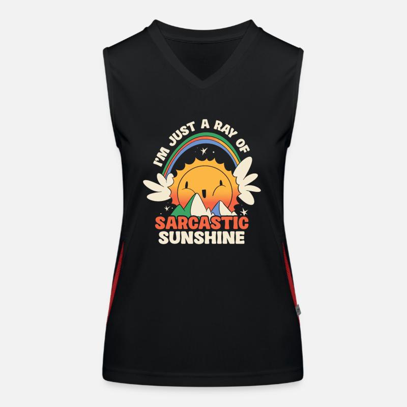 Ich Bin Nur Ein Strahl Von Sarkastischem Funktionelles Kontrast-Tank Top für Frauen