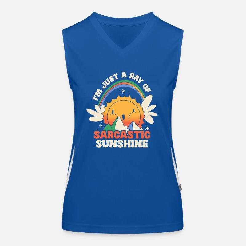 Ich Bin Nur Ein Strahl Von Sarkastischem Funktionelles Kontrast-Tank Top für Frauen