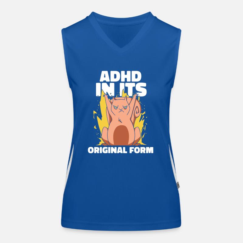 Le TDAH dans sa forme originale Créatif Débardeur respirant contrasté Femme