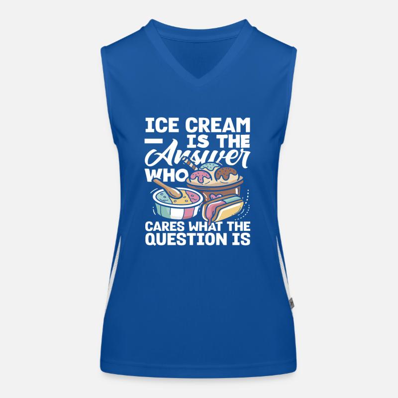 cream lovers are the answer Women's Functional Contrast Tank Top