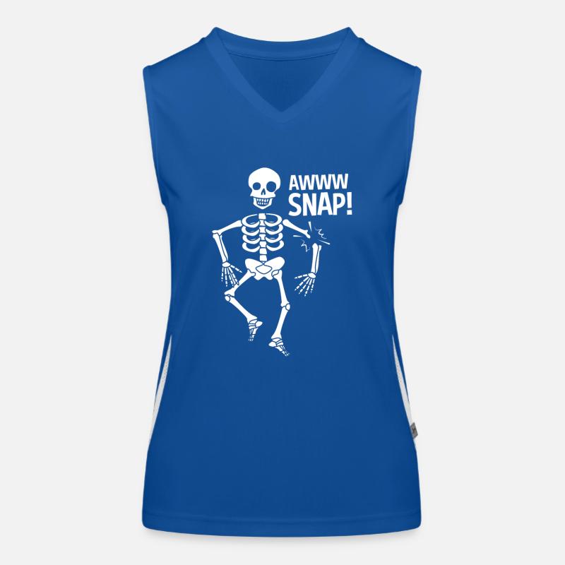 Gebrochener Arm Knochen Knochenbruch Funktionelles Kontrast-Tank Top für Frauen
