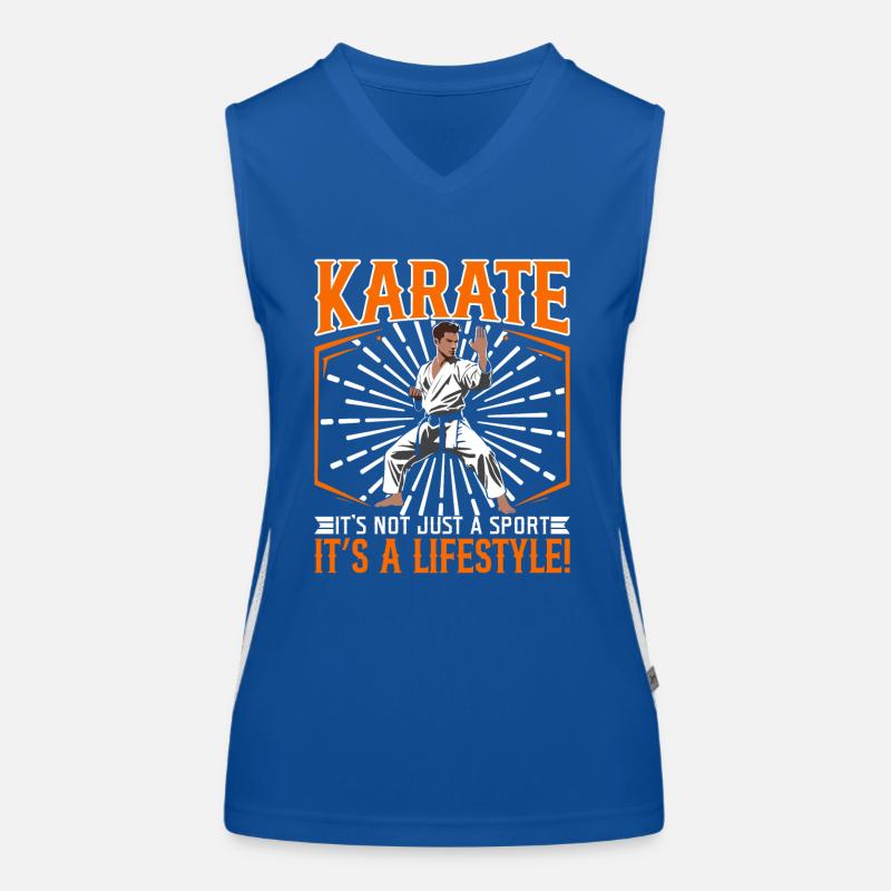 Karate: It’s not just a sport; it’s a lifestyle! Women's Functional Contrast Tank Top