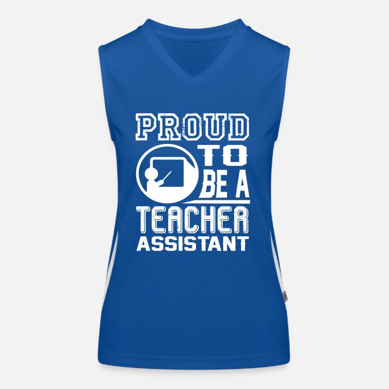 Teacher Assistant Proud To Be Teacher Assistant Women's Functional Contrast Tank Top