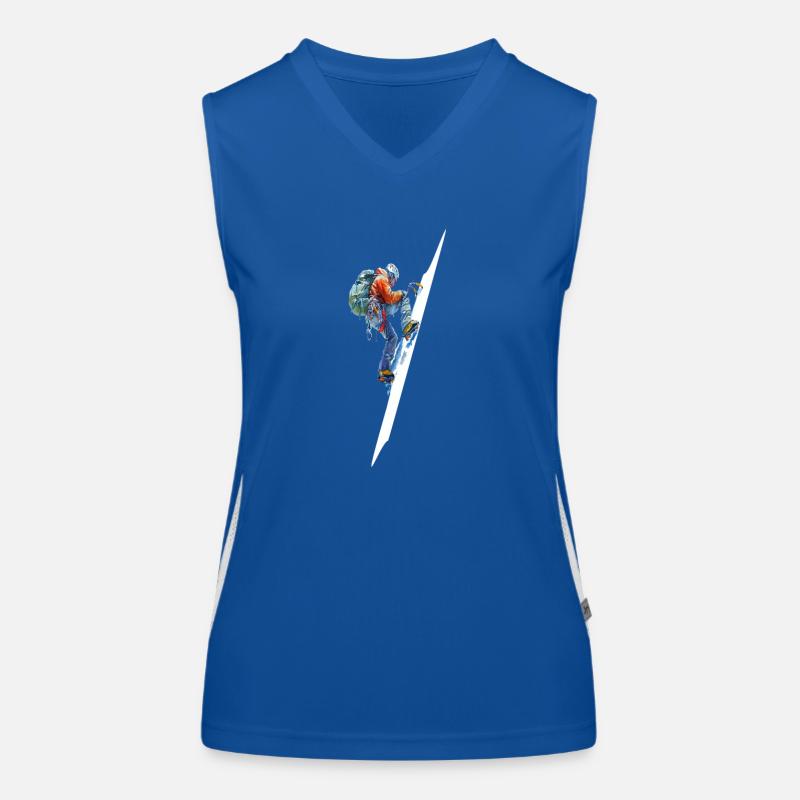 Extrem-Eiskletterer-Abenteuer Extreme Climber Funktionelles Kontrast-Tank Top für Frauen