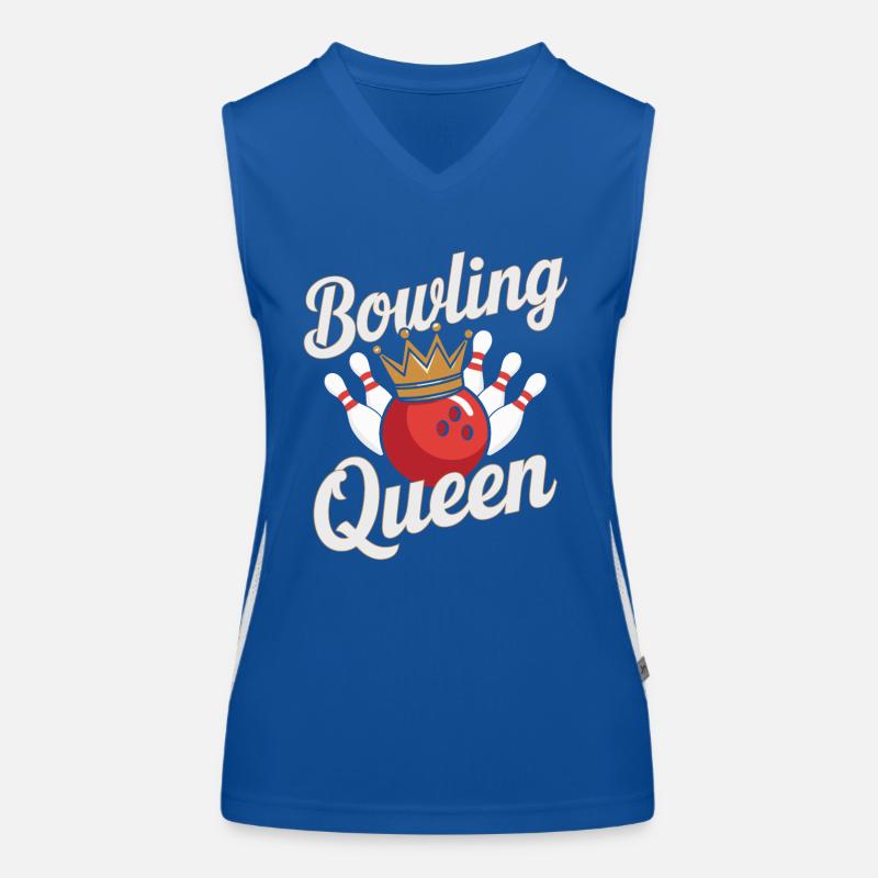 Bowling Queen Bowler Débardeur respirant contrasté Femme