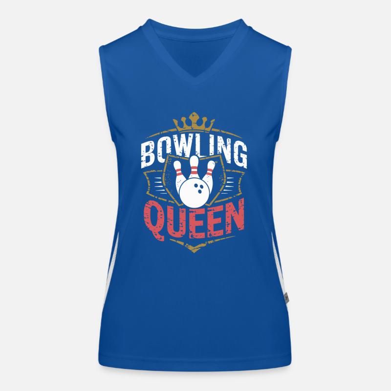 Bowling Queen Bowler Débardeur respirant contrasté Femme