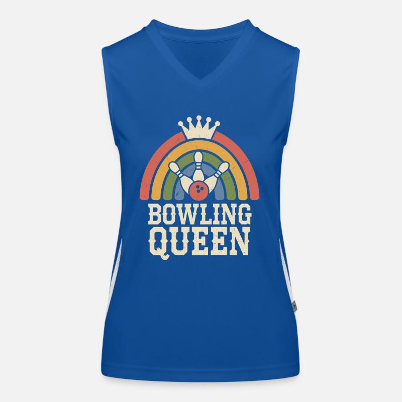 Bowler Bowling Queen Débardeur respirant contrasté Femme