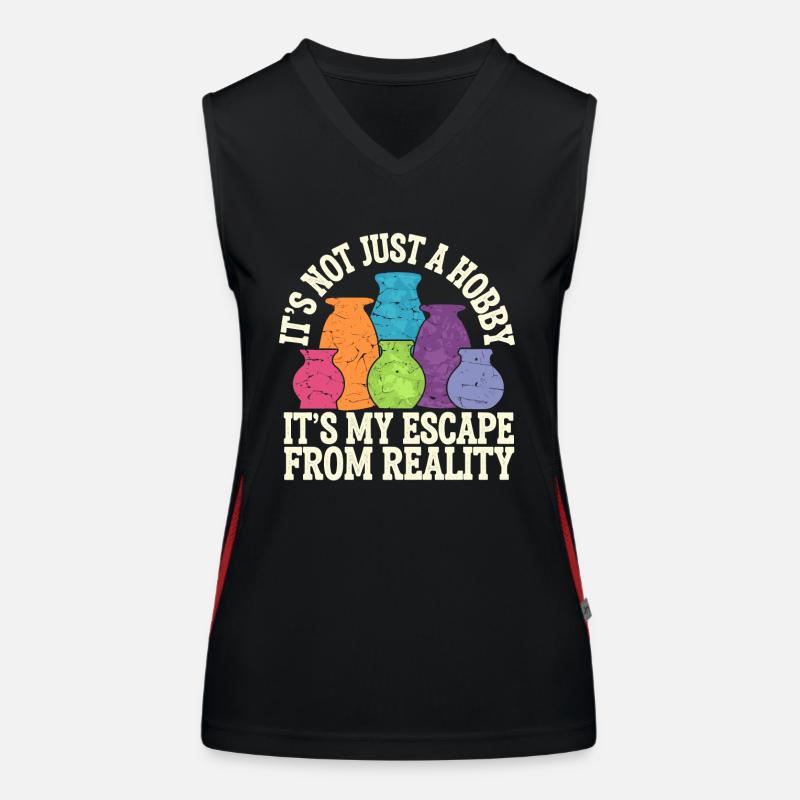 Pottery Fun pottery Women's Functional Contrast Tank Top