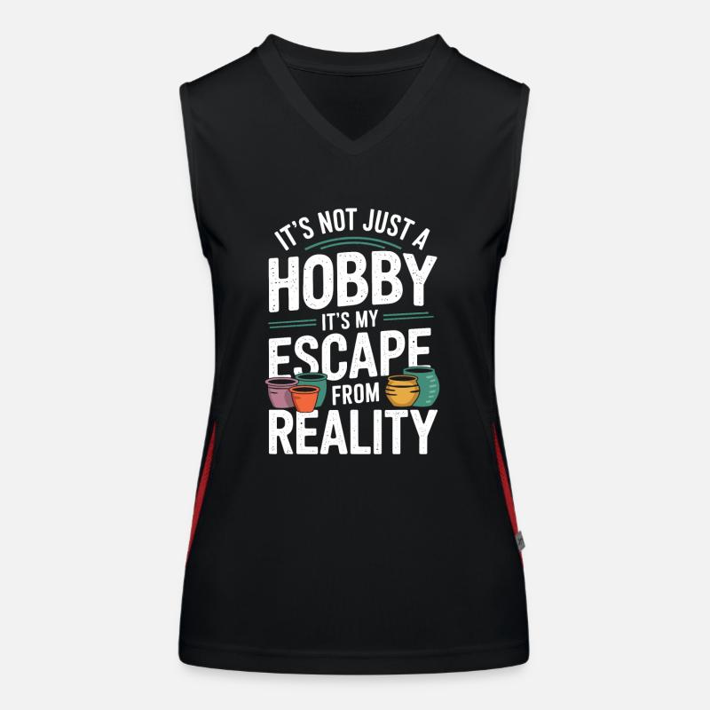 Pottery Fun pottery Women's Functional Contrast Tank Top