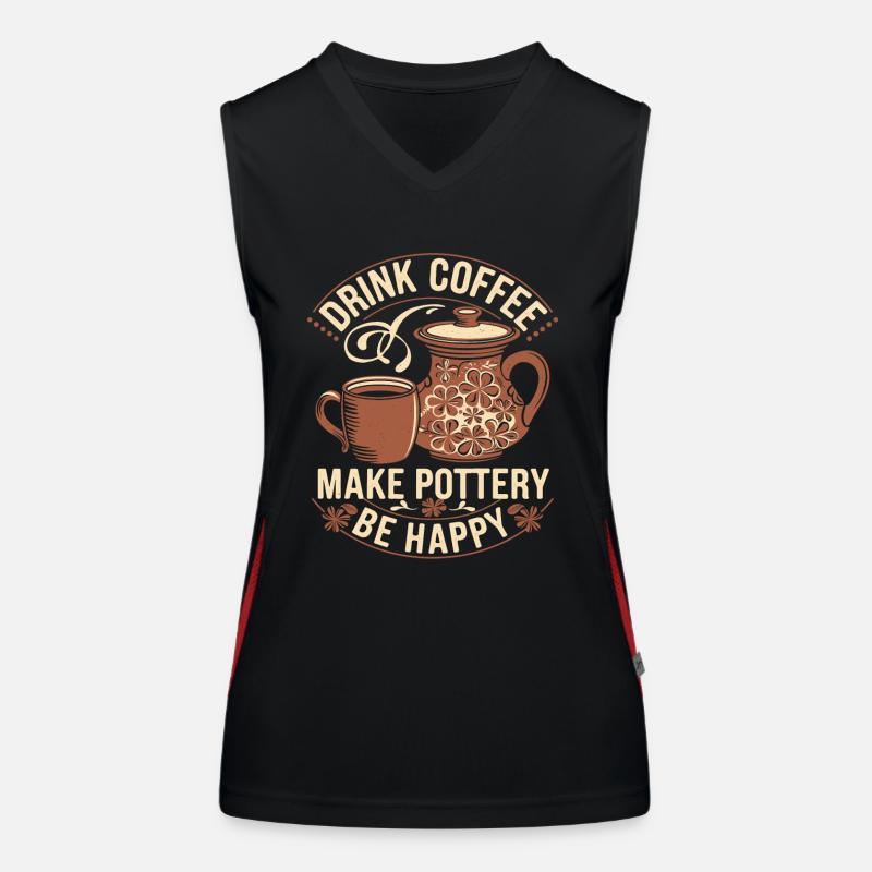 Pottery Fun pottery Women's Functional Contrast Tank Top