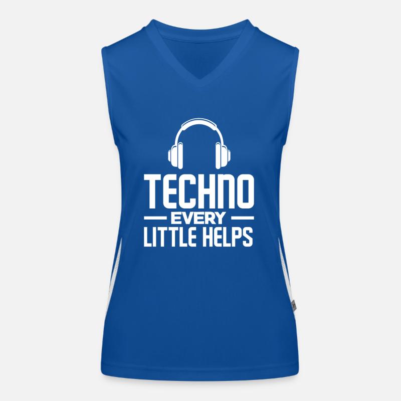 Amateur de techno : chaque petit geste compte Débardeur respirant contrasté Femme