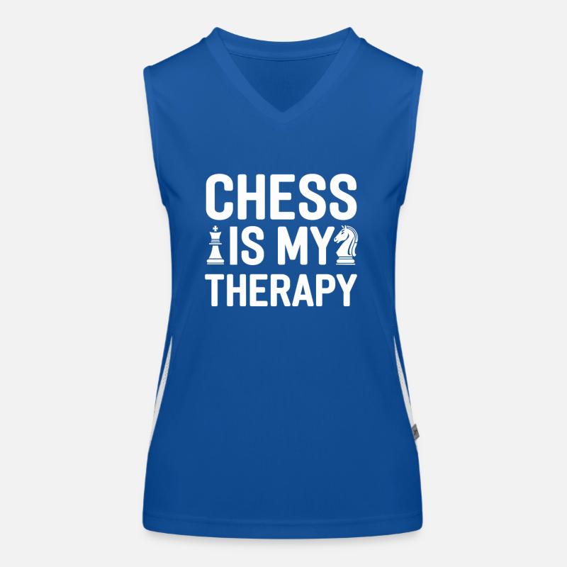 Mouvement de renaissance des échecs Chess Lover Strategic Débardeur respirant contrasté Femme