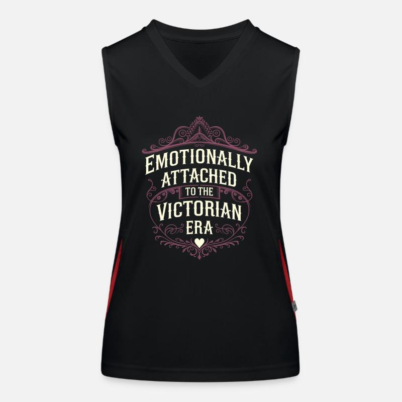 Geschichtsfächer Aus Der Viktorianischen Zeit, Funktionelles Kontrast-Tank Top für Frauen