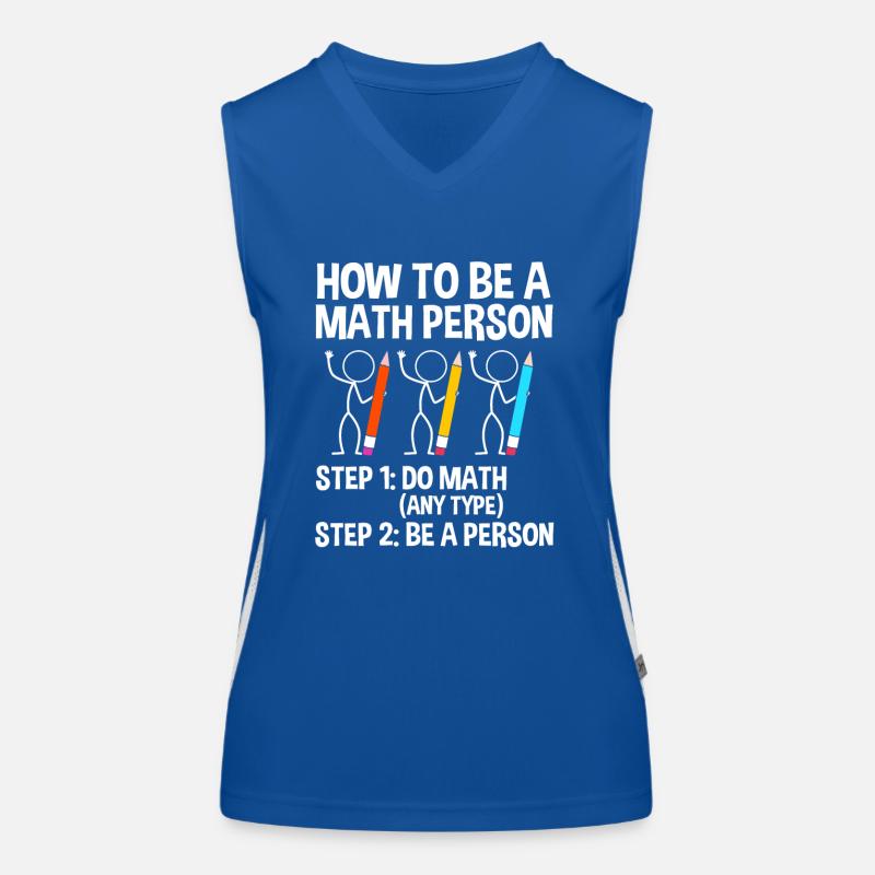 Matemáticas Camiseta funcional de tirantes en contraste para mujer