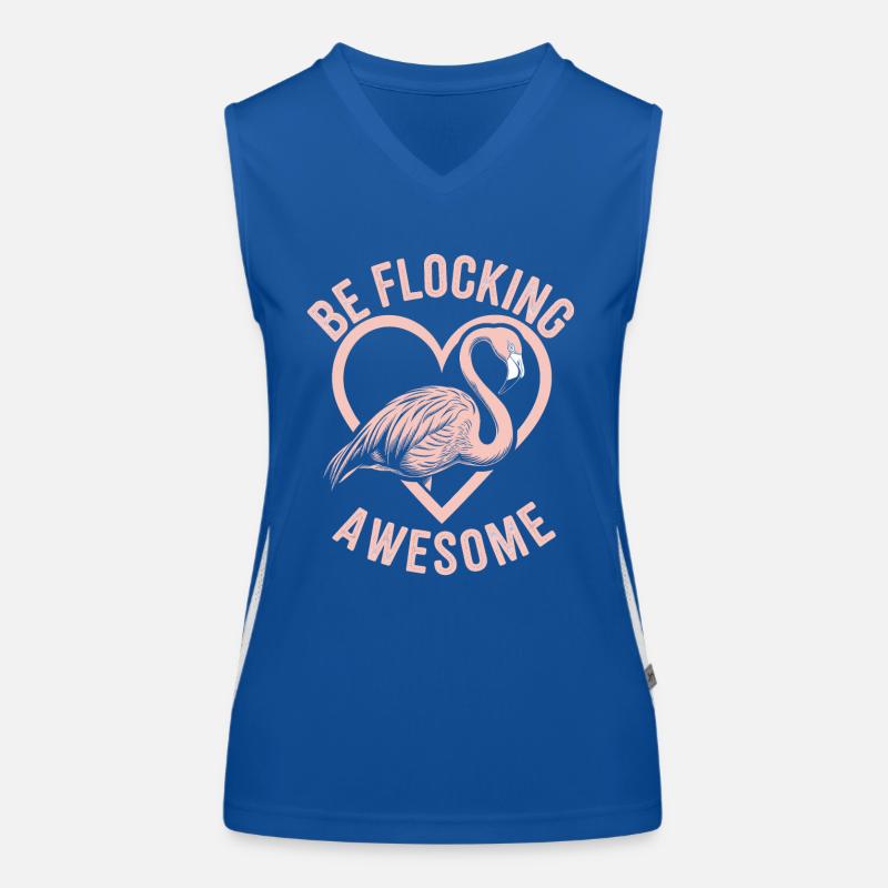 Flamingo Funktionelles Kontrast-Tank Top für Frauen