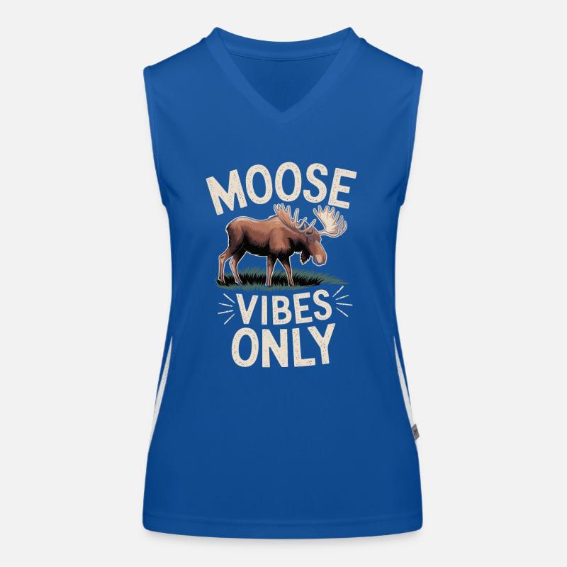 Elch Funktionelles Kontrast-Tank Top für Frauen