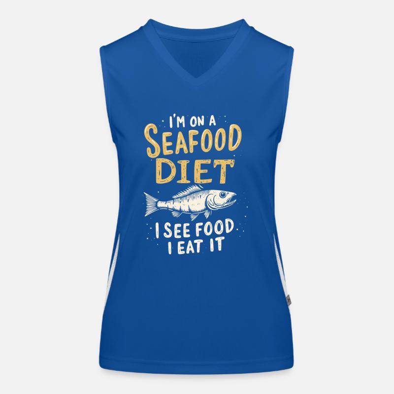 SEAFOOD DIET Women's Functional Contrast Tank Top