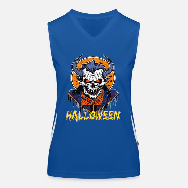 HALLOWEEN SKELETT Funktionelles Kontrast-Tank Top für Frauen