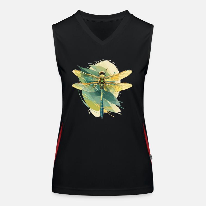 Libellen Libelle Funktionelles Kontrast-Tank Top für Frauen