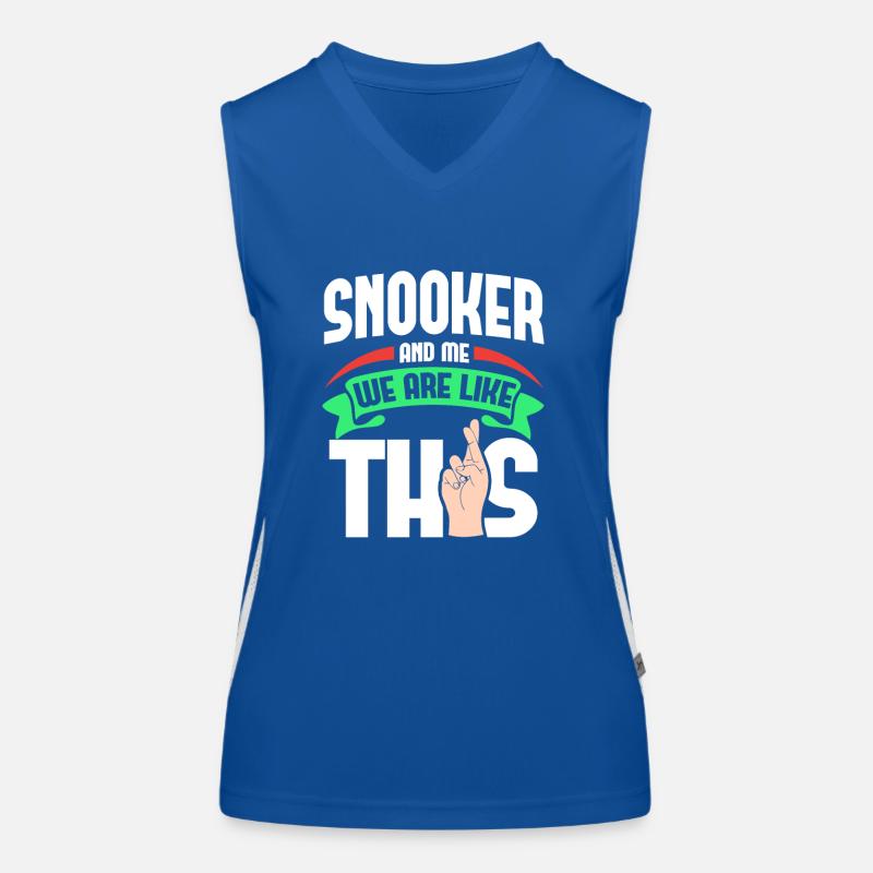 Snooker Me sont comme Débardeur respirant contrasté Femme