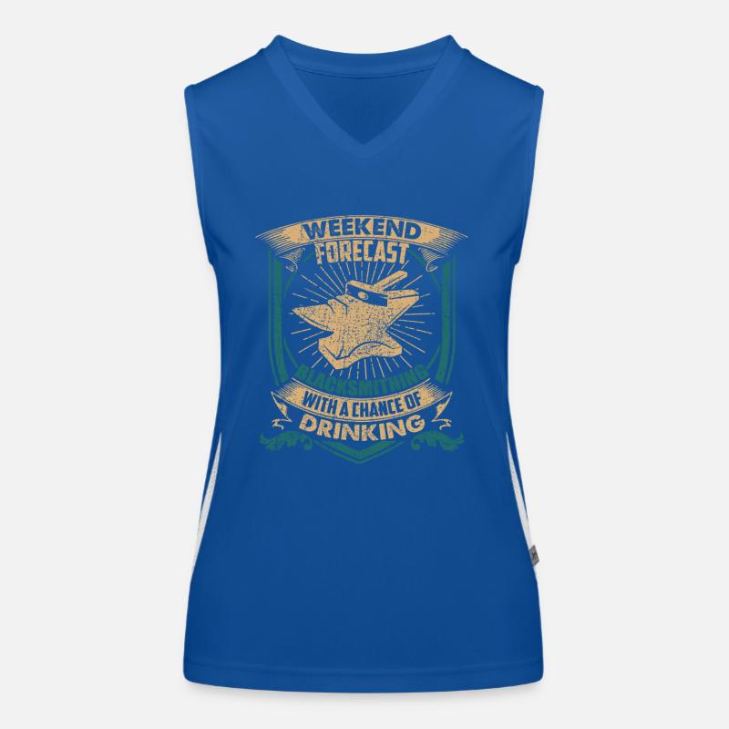 Blacksmith Weekend Forecast Blacksmithing Women's Functional Contrast Tank Top