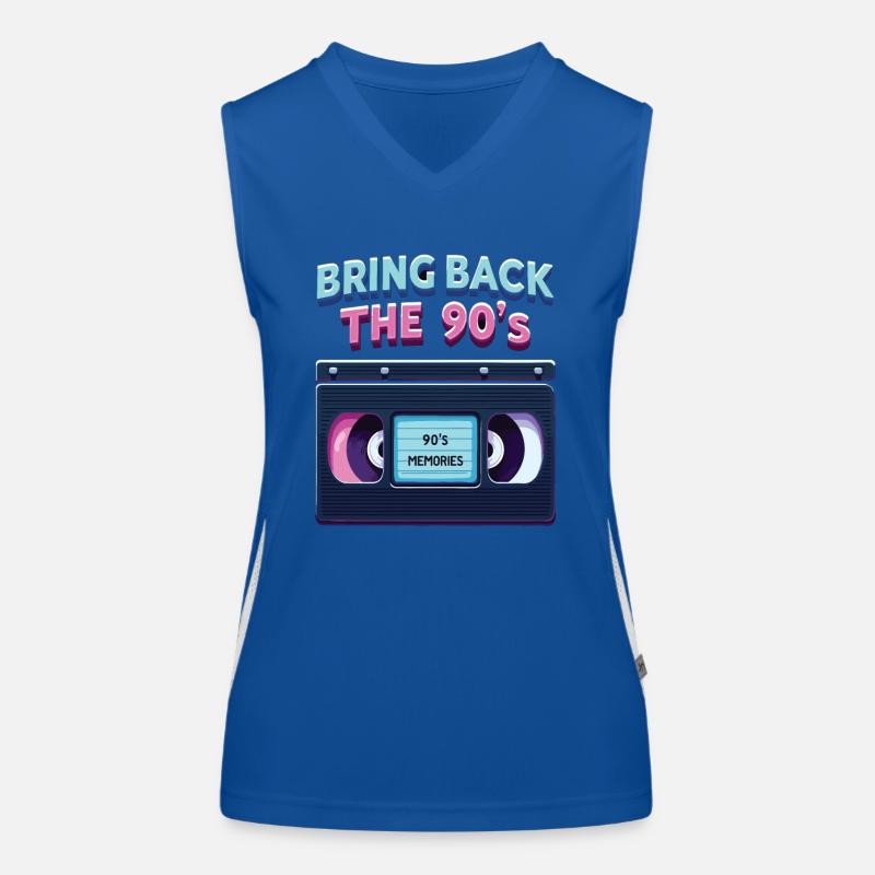 Bring Back the 90's Retro Boombox 90s Women's Functional Contrast Tank Top