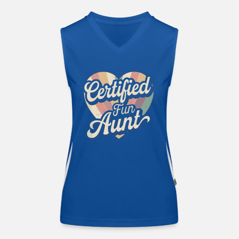 Zia Top sportivo da donna in contrasto cromatico