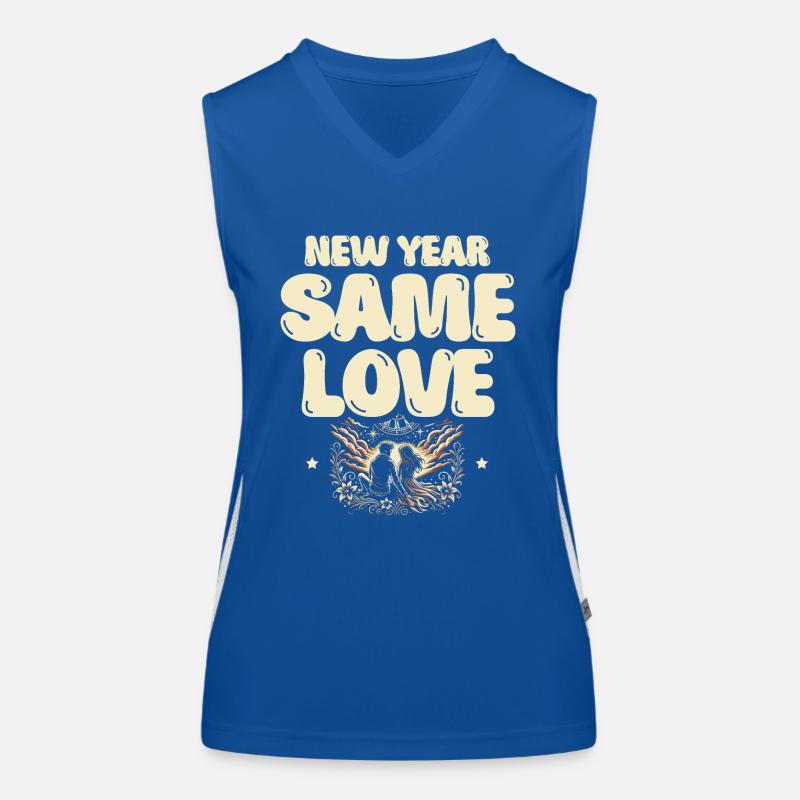 New Year, Same Love, New Year Romance Women's Functional Contrast Tank Top