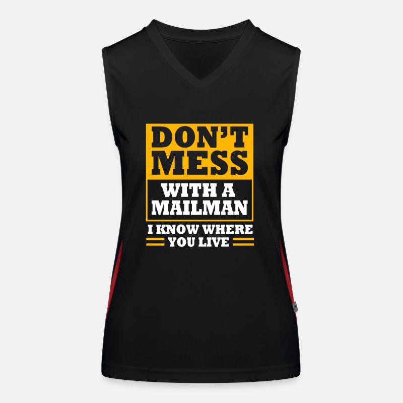 Postbote Funktionelles Kontrast-Tank Top für Frauen