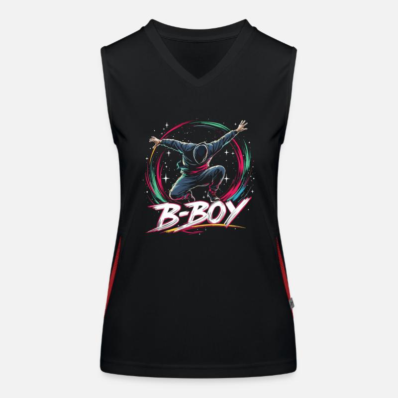 B-Boy Breakdance Breakdancer Urban Hip Hop Funktionelles Kontrast-Tank Top für Frauen