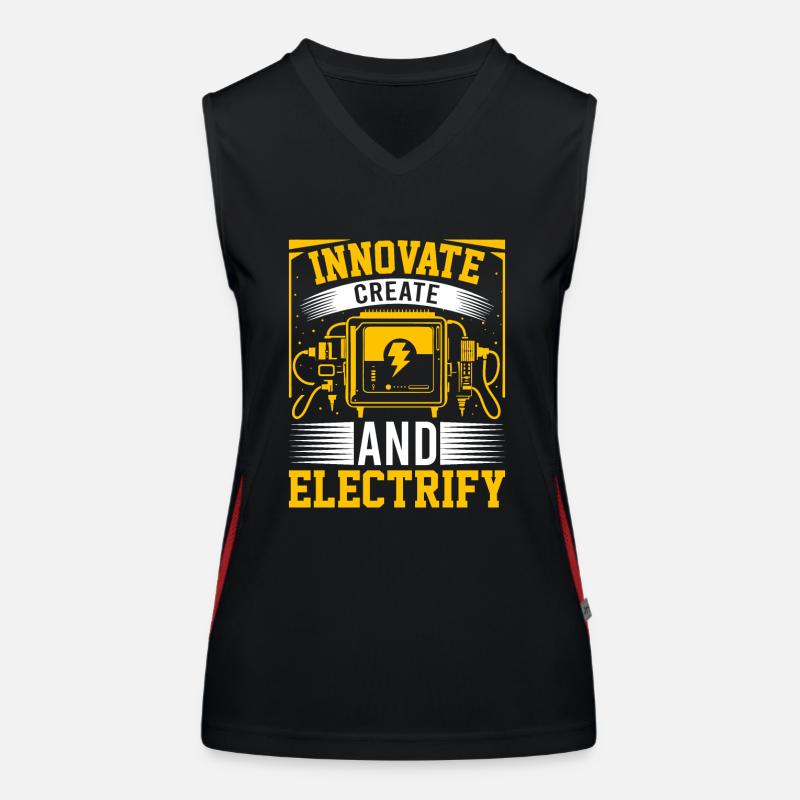 Innovate, create, and electrify! Women's Functional Contrast Tank Top