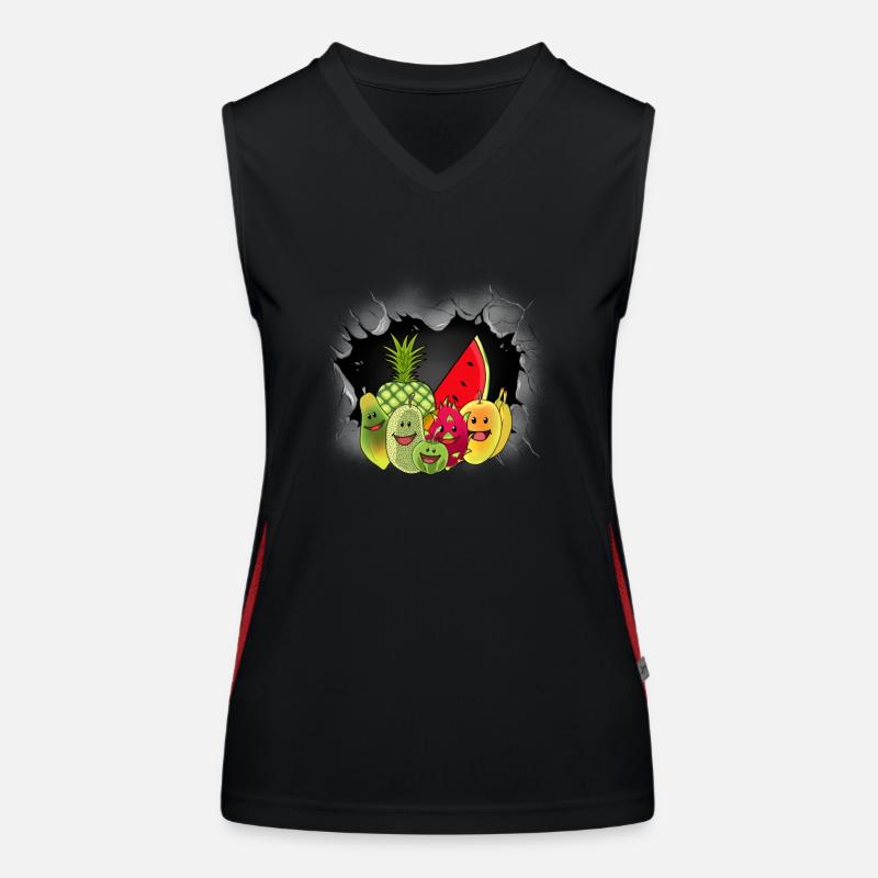 Exotic Fruit Fruit Fruit Vegetarian Women's Functional Contrast Tank Top