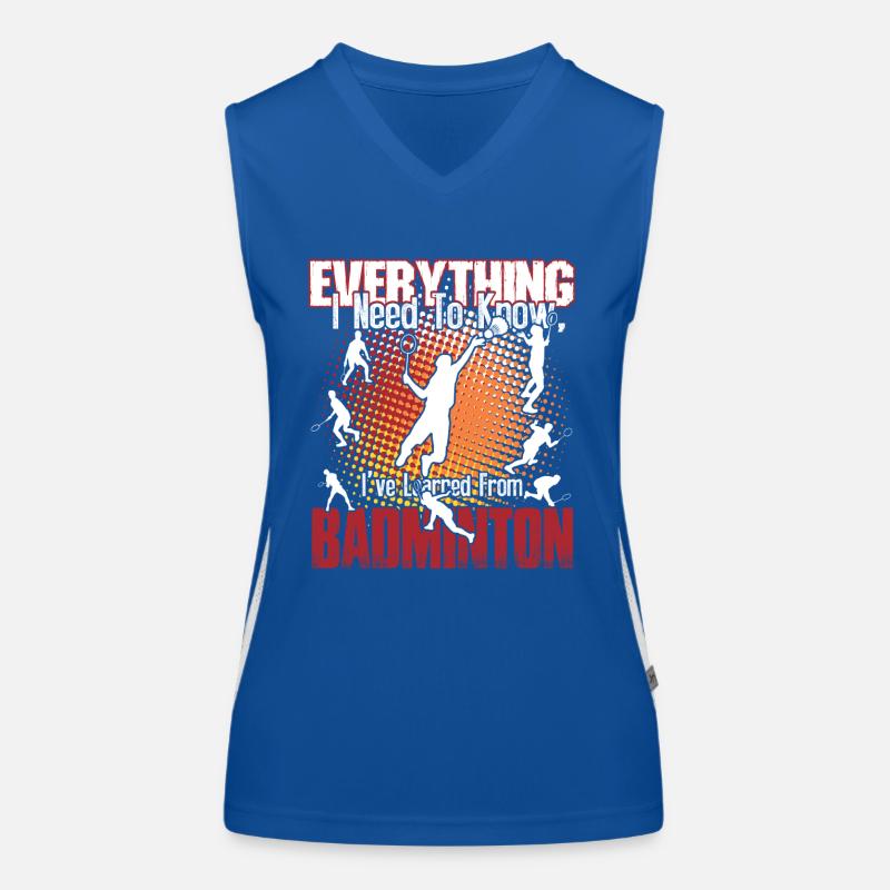 Badminton Is Everything Women's Functional Contrast Tank Top