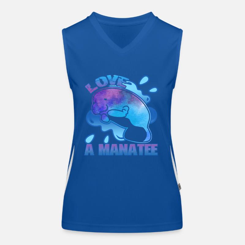 In Love With A Manatee Women's Functional Contrast Tank Top