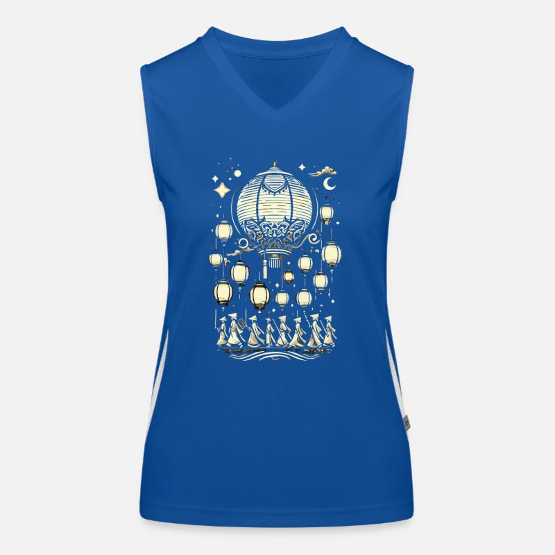 Lantern parade, lantern Women's Functional Contrast Tank Top