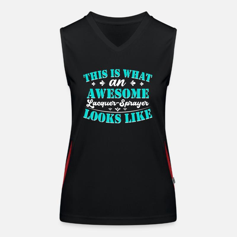 This is what a fantastic painter looks like - Women's Functional Contrast Tank Top