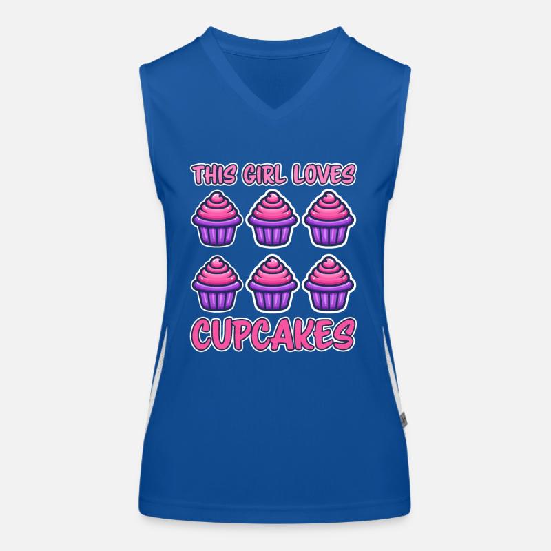 Cupcake Saying Cupcakes Funny Cupcake Gift Women's Functional Contrast Tank Top