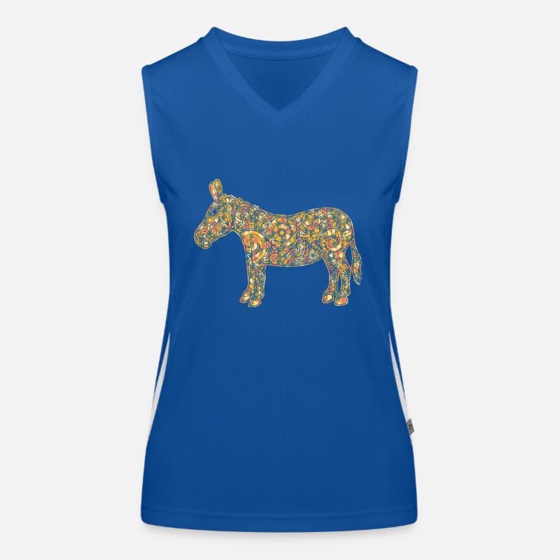 Donkey Geometric Women's Functional Contrast Tank Top
