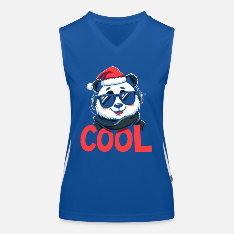 Noël panda cool Débardeur respirant contrasté Femme