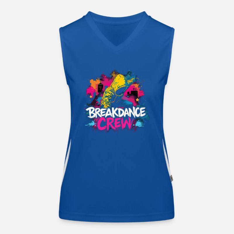 Breakdance Crew Breakdance Breakdancing Breakdance Débardeur respirant contrasté Femme