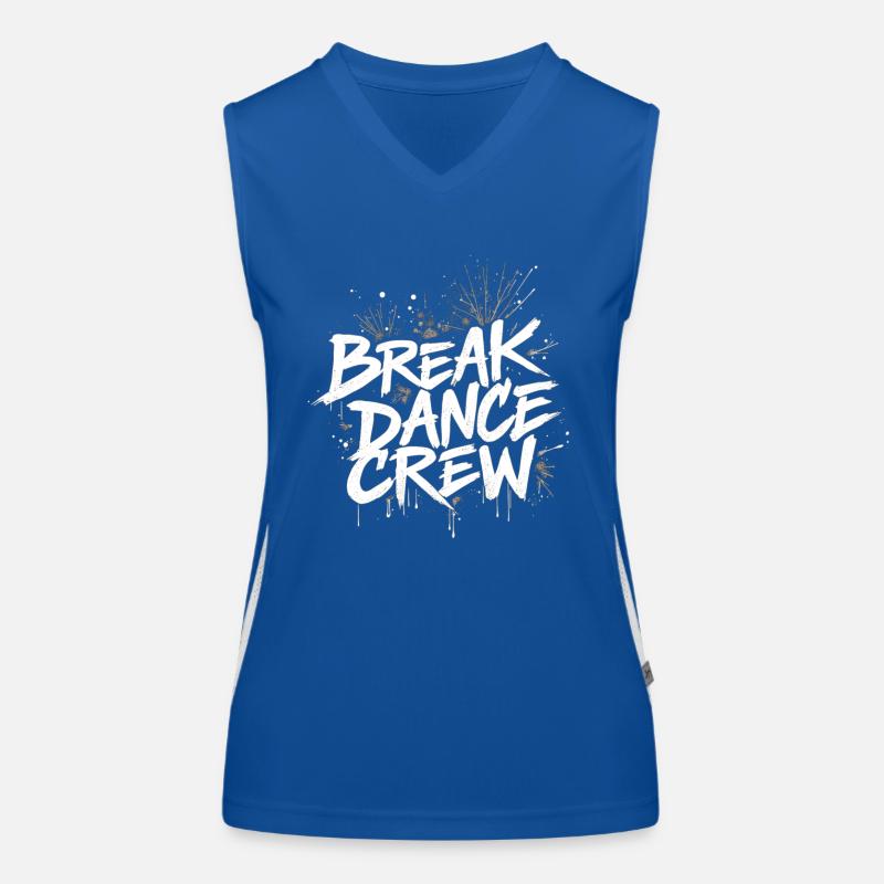 Breakdance Crew Breakdance Breakdancing Breakdance Débardeur respirant contrasté Femme
